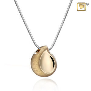 Teardrop (Gold-Two Tone) Ash Pendant