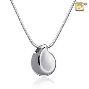 Teardrop (Silver) Ash Pendant