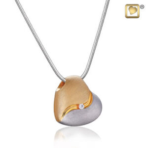 Heartfelt (Silver-Gold) Ash Pendant