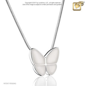 Wings of Hope (Pearl) Ash Pendant