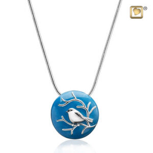 Blessing Birds Silver Ash Pendant