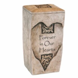Heart-Adult-Urn-AUR1002-E Heart Urn Large (stone)